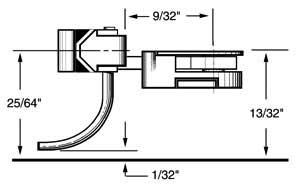 Medium Underset Shank Plastic Couplers w/ #233 Draft Gear Boxes