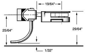 Medium Centerset Shank Plastic Couplers w/ #233 Draft Gear Boxes