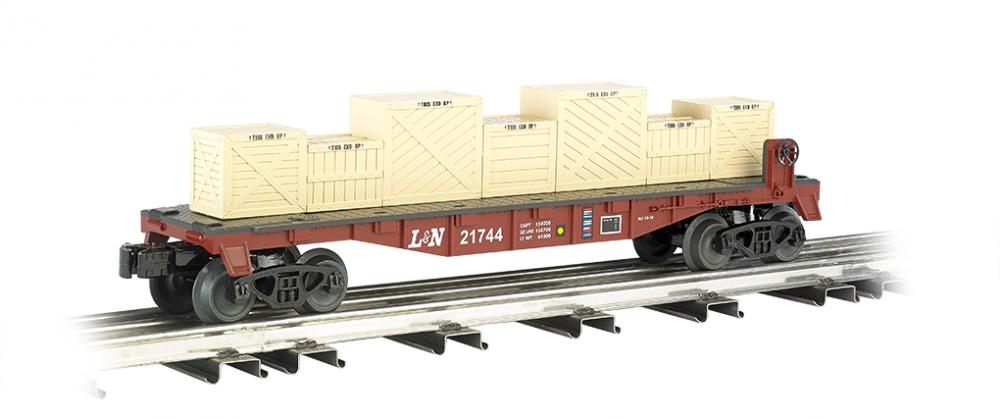 Louisville & Nashville 40' flatcar with crates