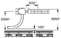 Rust Colored HO 3/4 size Coupler for Old-Time Equipment
