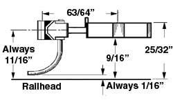 Long Centerset Shank Metal AAR Type “E” Coupler with Plastic Box