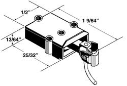 Brown Plastic Couplers with Plastic Draft Gear Boxes