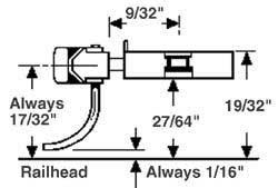 Black Plastic S Scale Couplers with Draft Gear Boxes