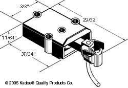 Dark Brown Plastic S Scale Couplers with Draft Gear Boxes