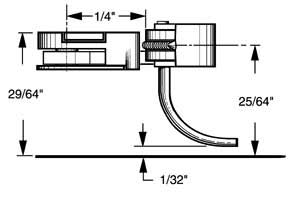 Short Underset Shank Plastic Couplers with #233 Draft Gear Boxes