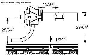 Medium Centerset Shank “SF” Shelf Metal Whisker® Couplers