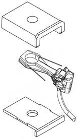 Medium Centerset Shank “SF” Shelf Metal Whisker® Couplers