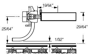 Medium Centerset Shank “SE” Shelf Metal Whisker® Couplers