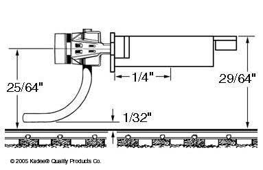 Medium Centerset Shank Scale Metal Whisker Couplers & Scale Box