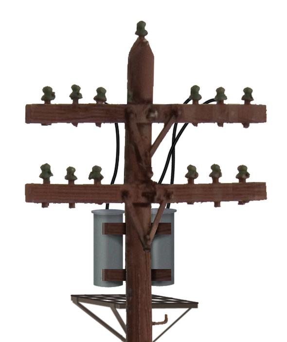 Scale Telephone Poles -  Assorted