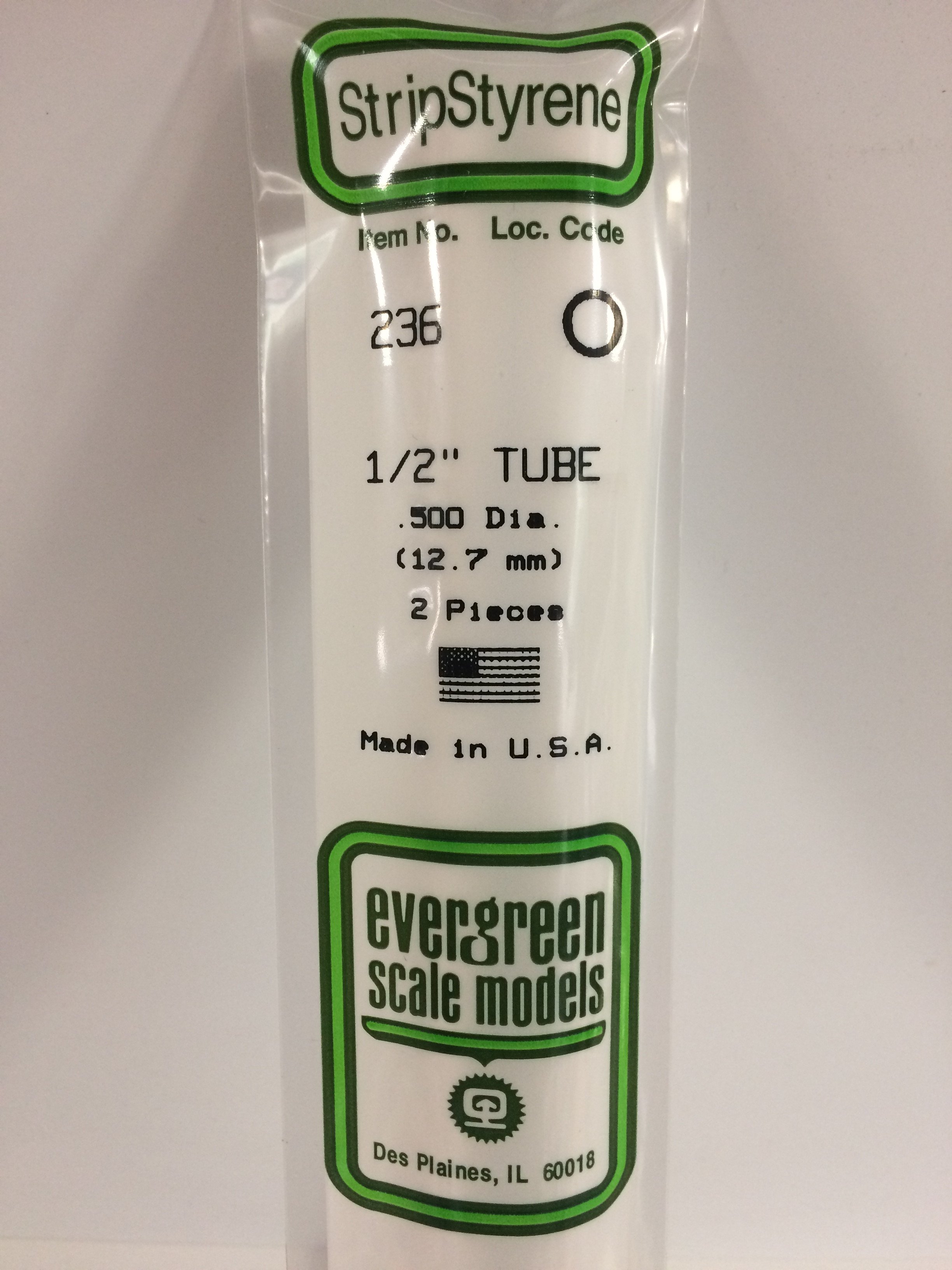 Round Tubing 1/2" 2-Pieces