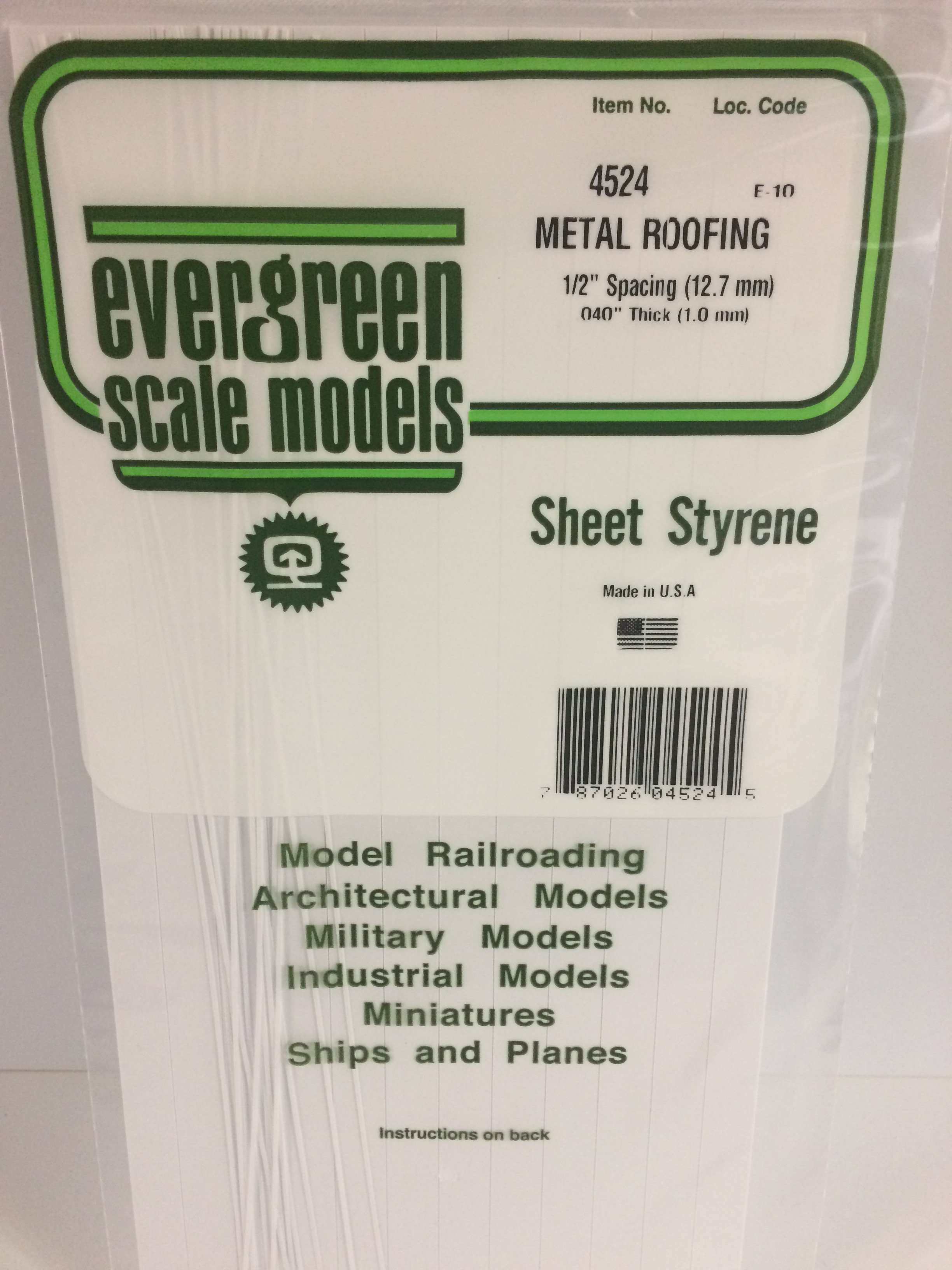 Metal Roofing 1/2" Spacing