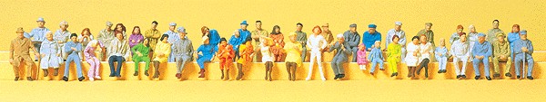 Assorted Seated People