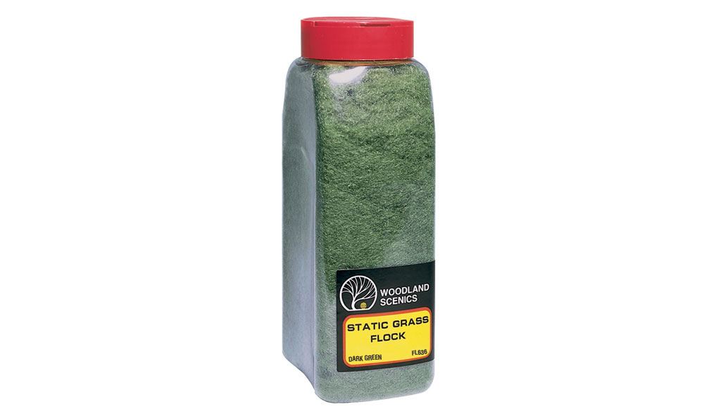 Static Grass Flock Dark Green