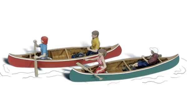 Canoers figures