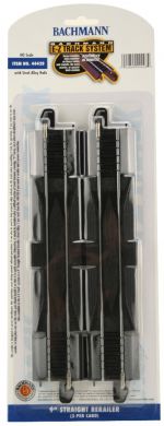 E-Z Track steel 9" straight rerailer 2-pack