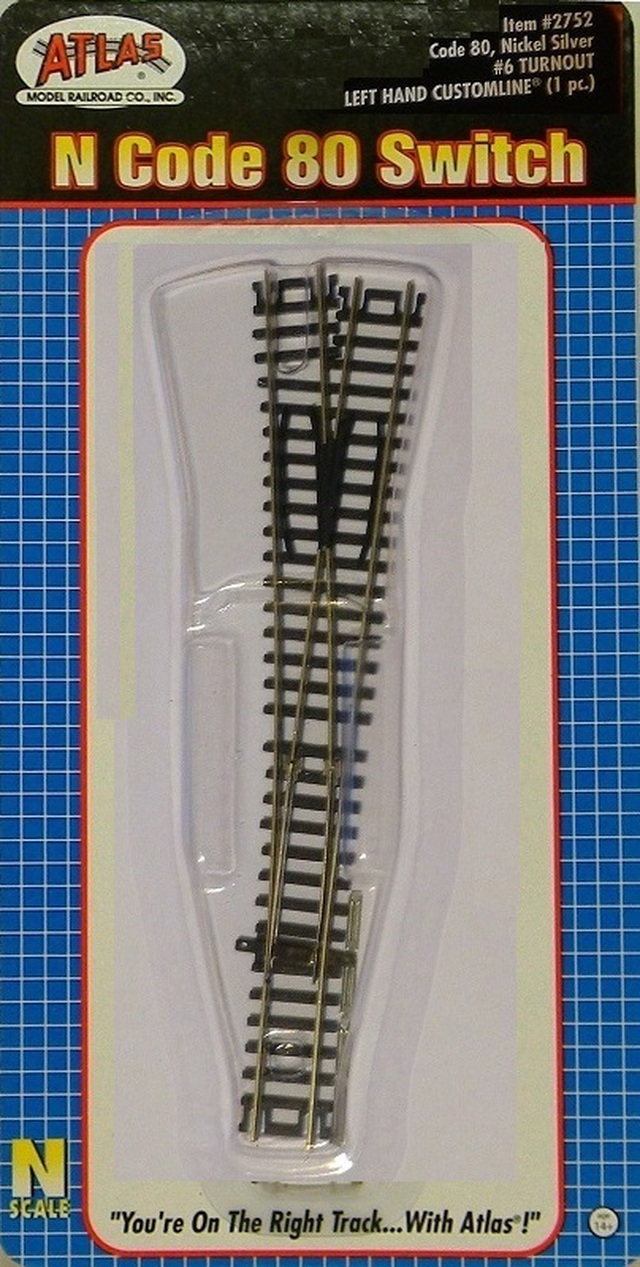 code 80 #6 left hand CustomLine manual switch