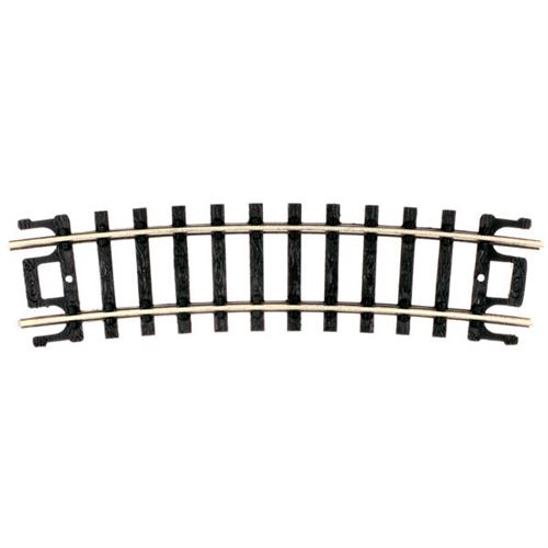 code 80 nickel silver half 9-3/4" radius curve 6-pack