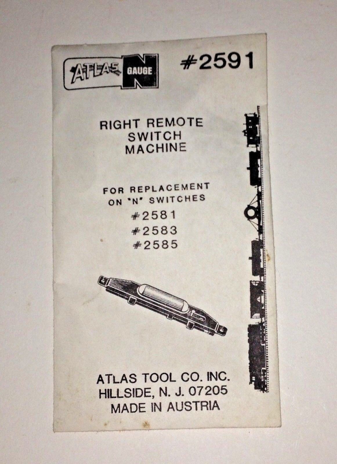 right remote switch machine