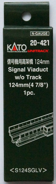 Single Track Straight Viaduct Platform for #20-605 Signal Track