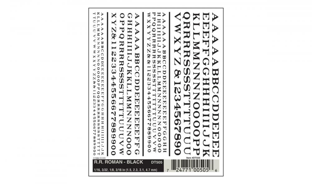 Railroad Roman-Black
