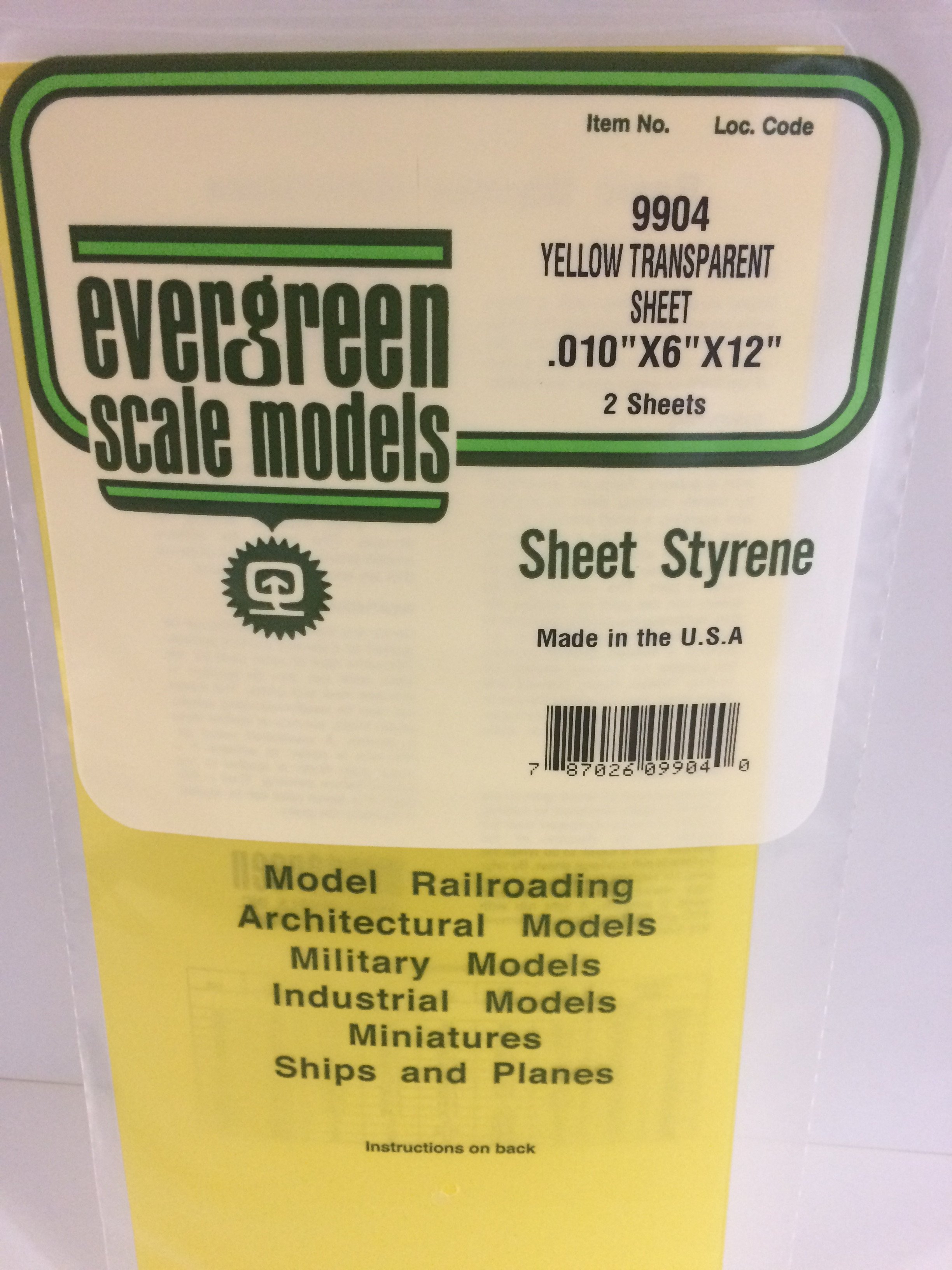 Yellow Transparent Sheet