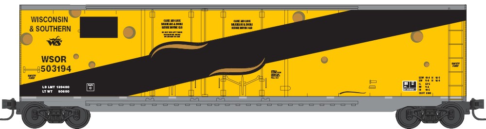 Wisconsin & Southern 50' Double Plug Door Box Car #503194