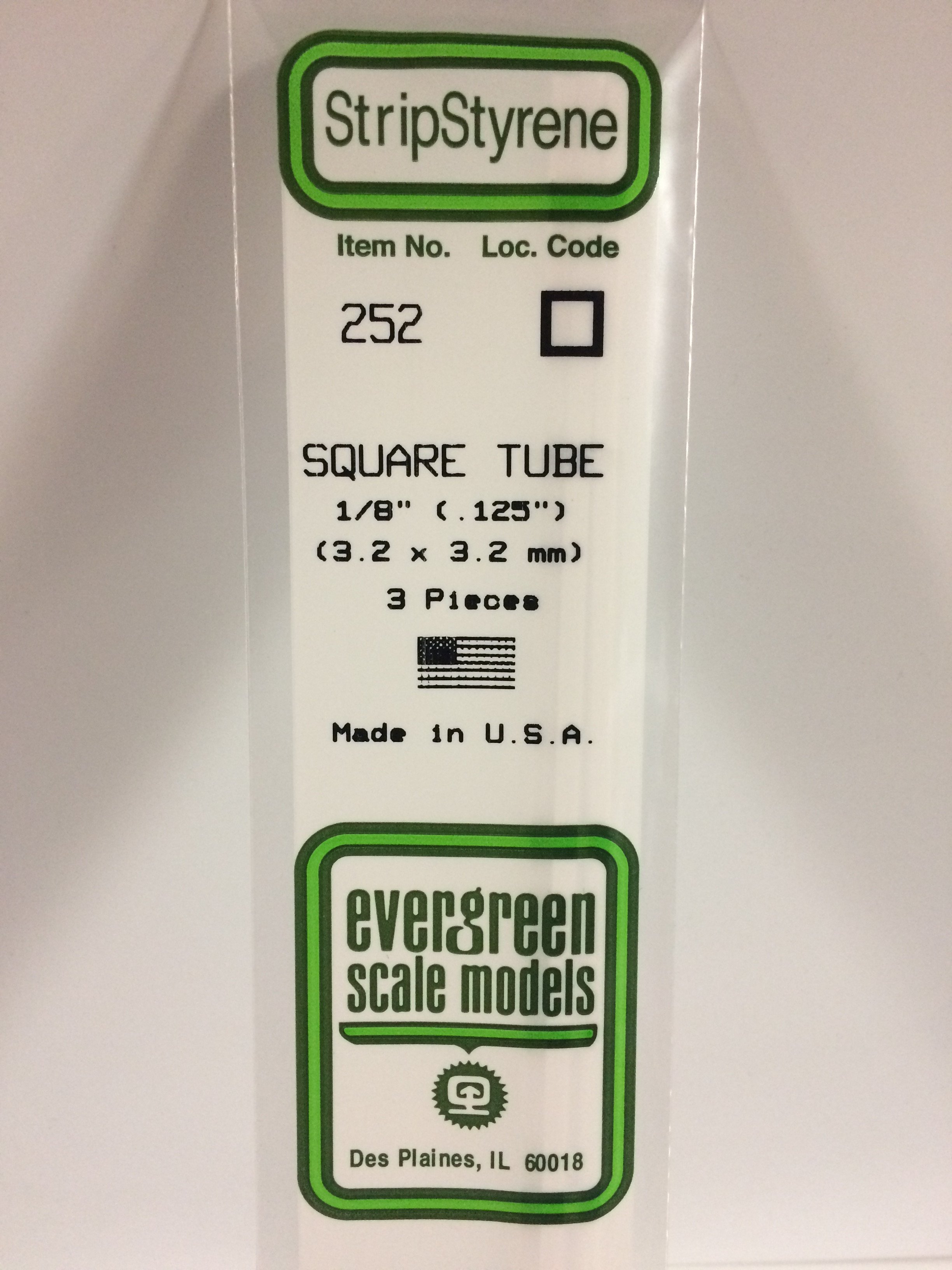 Square Tubing 1/8" 3-Pieces