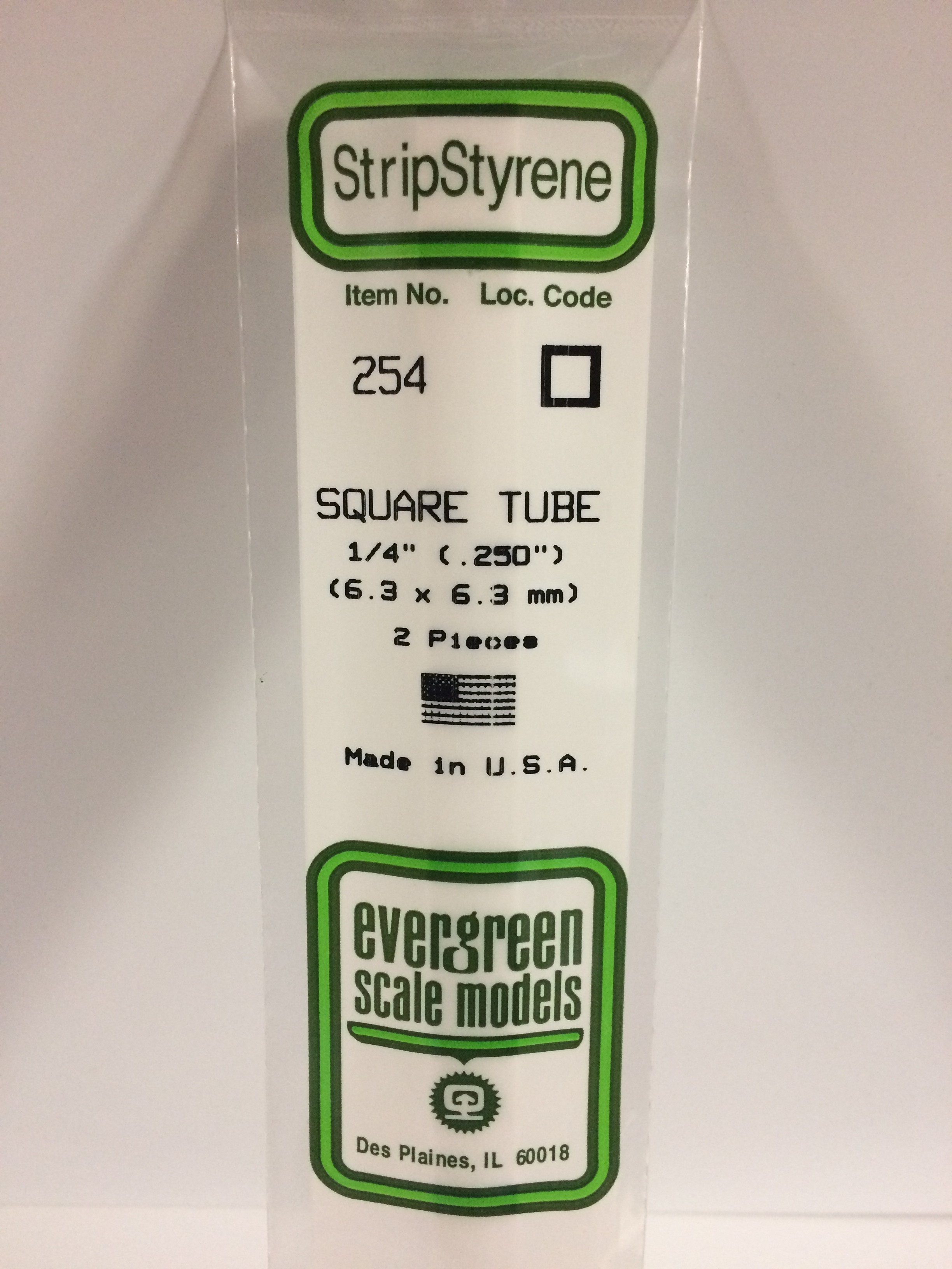 Square Tubing 1/4" 2-Pieces