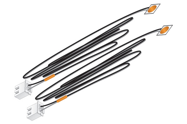 Just Plug™ Orange LED Stick-On Lights