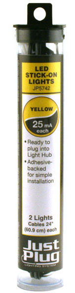 Just Plug™ Yellow LED Stick-On Lights