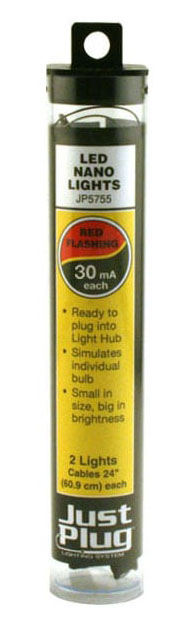 Just Plug™ Flashing Red LED Nano Lights