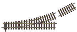 G Gauge R7 22.5 Degree Manual Switch Left Hand