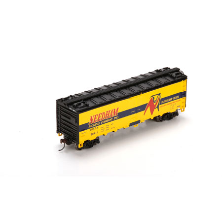 Needham Packing Company (yellow) 40' steel reefer #60411