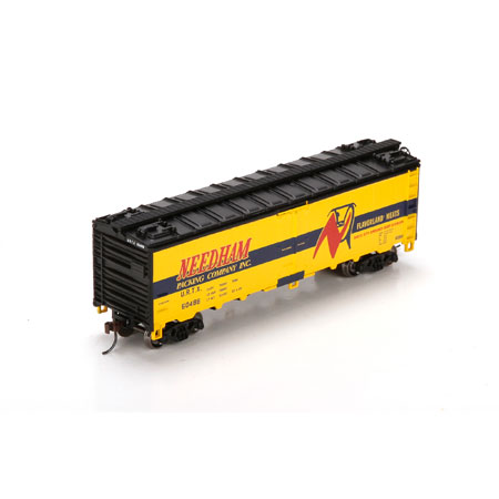 Needham Packing Company (yellow) 40' steel reefer #60488