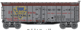 Stokely's Vegetables 40' wood reefer #12932