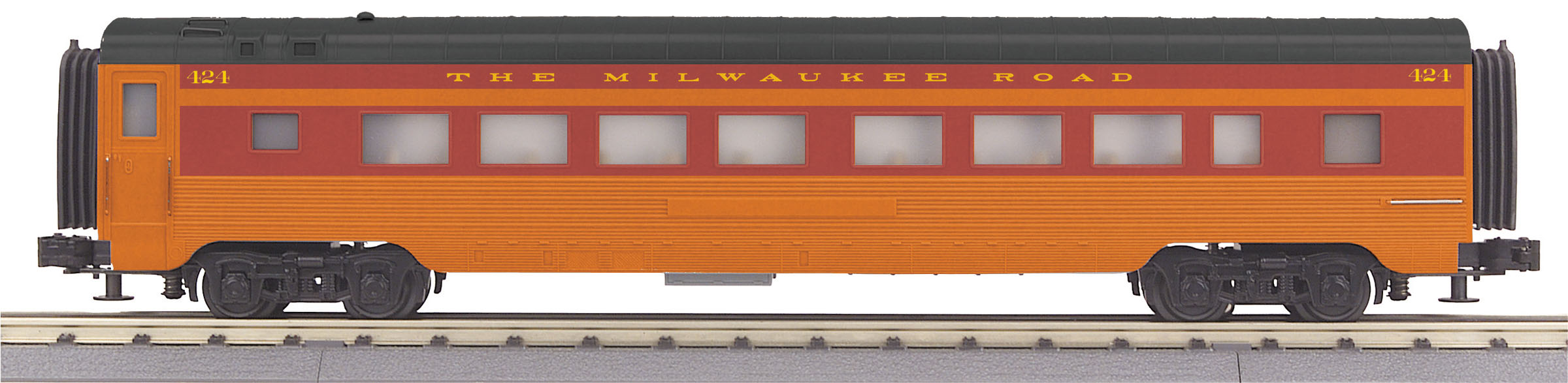 Milwaukee Road 60' streamlined coach car
