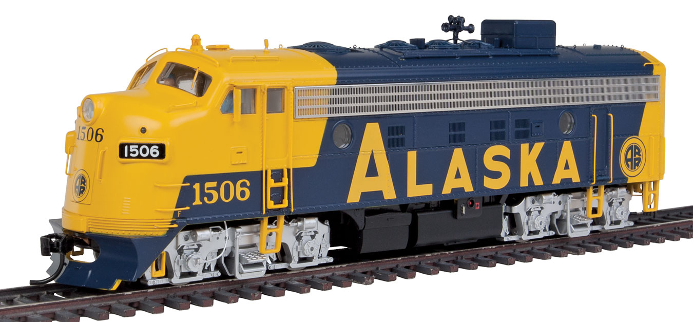 Alaska Railroad EMD F7A #1506 with DCC & sound