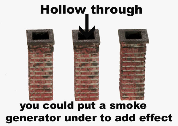 Hollow Brick Chimneys 3-pack