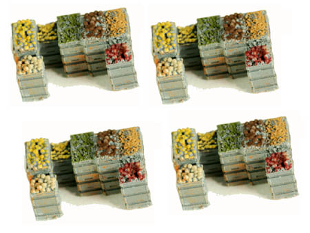 Fruit Crates with Produce