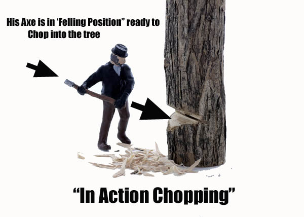 Logging Feller #1 cutting down a tree