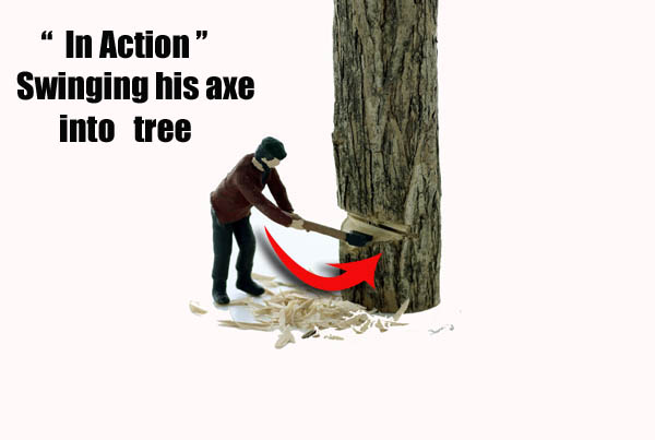 Logging Feller #2 cutting down a tree