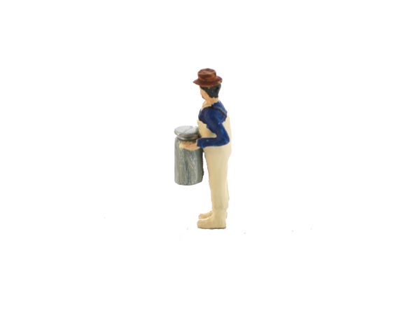 Dairyman Carrying Milk Can