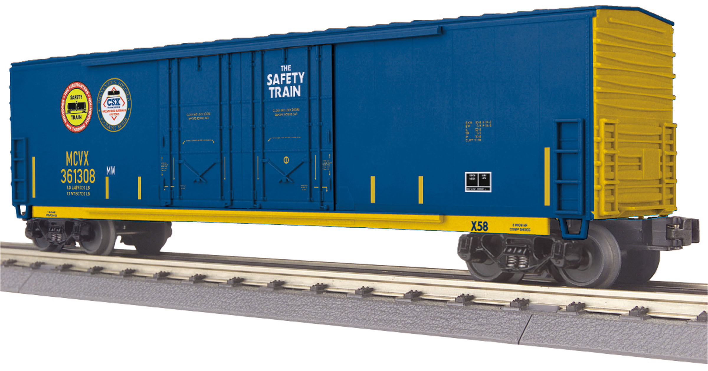 CSX 50' double plug door boxcar