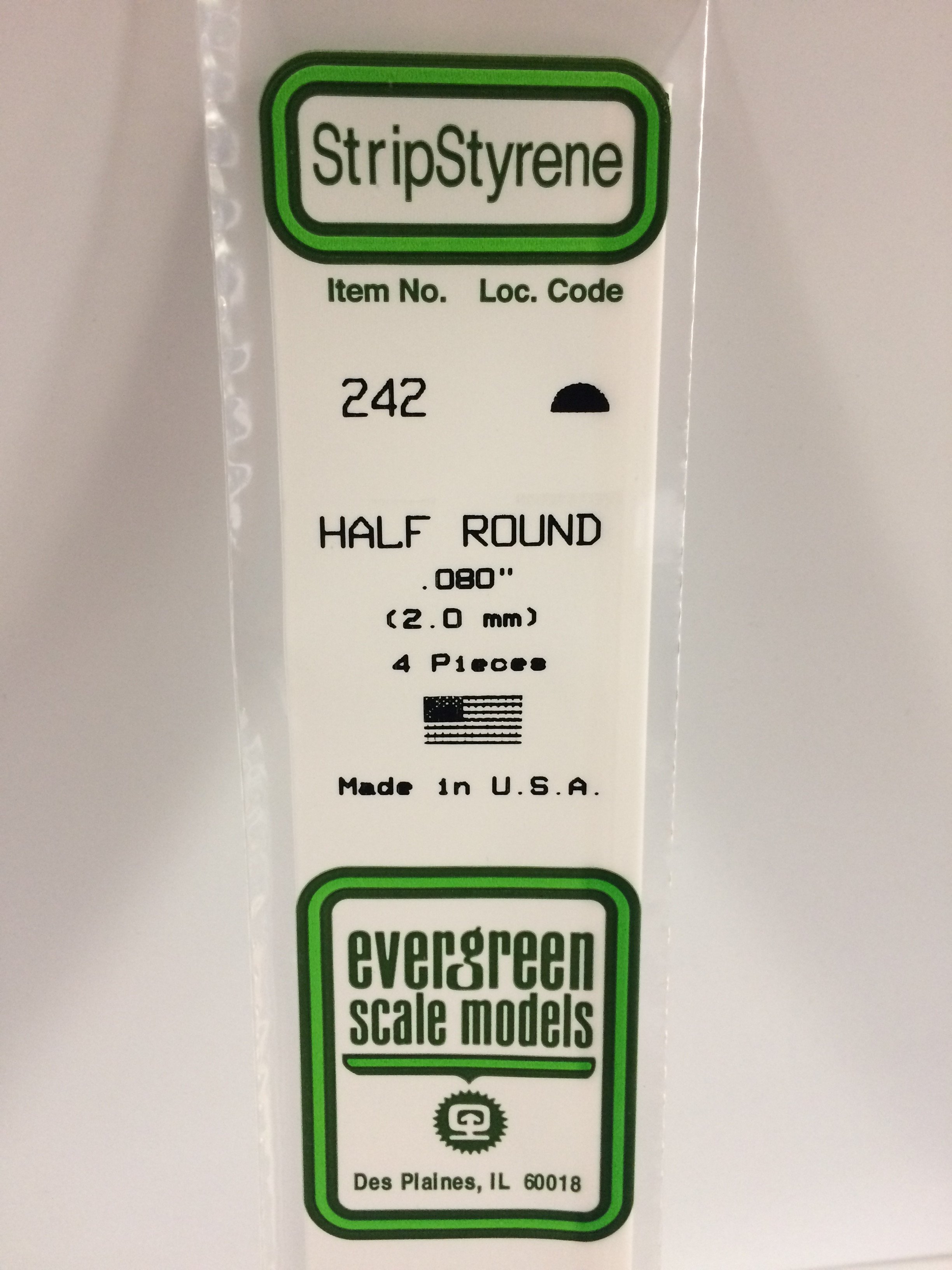 Half Round .080" 4-Pieces