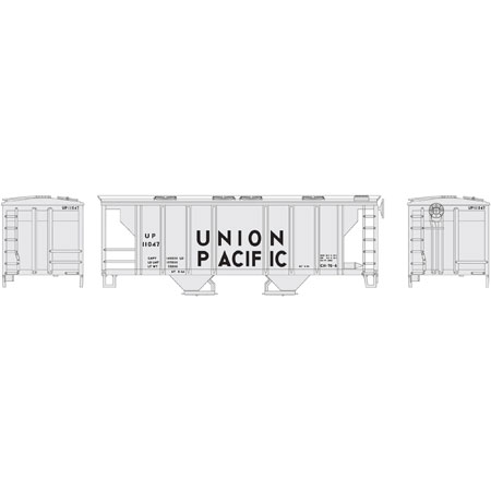 Union Pacific PS-2 2003 2-bay covered hopper #11052