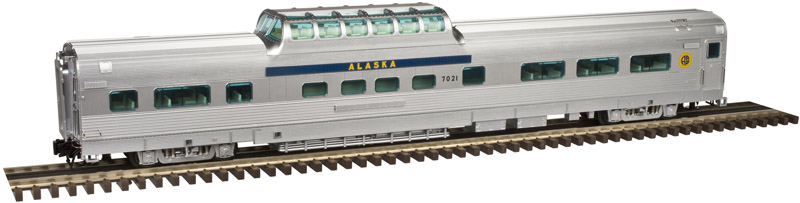 Alaska Railroad vista dome #7021 with conductors window
