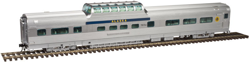 Alaska Railroad dome chair car #7032 2-rail