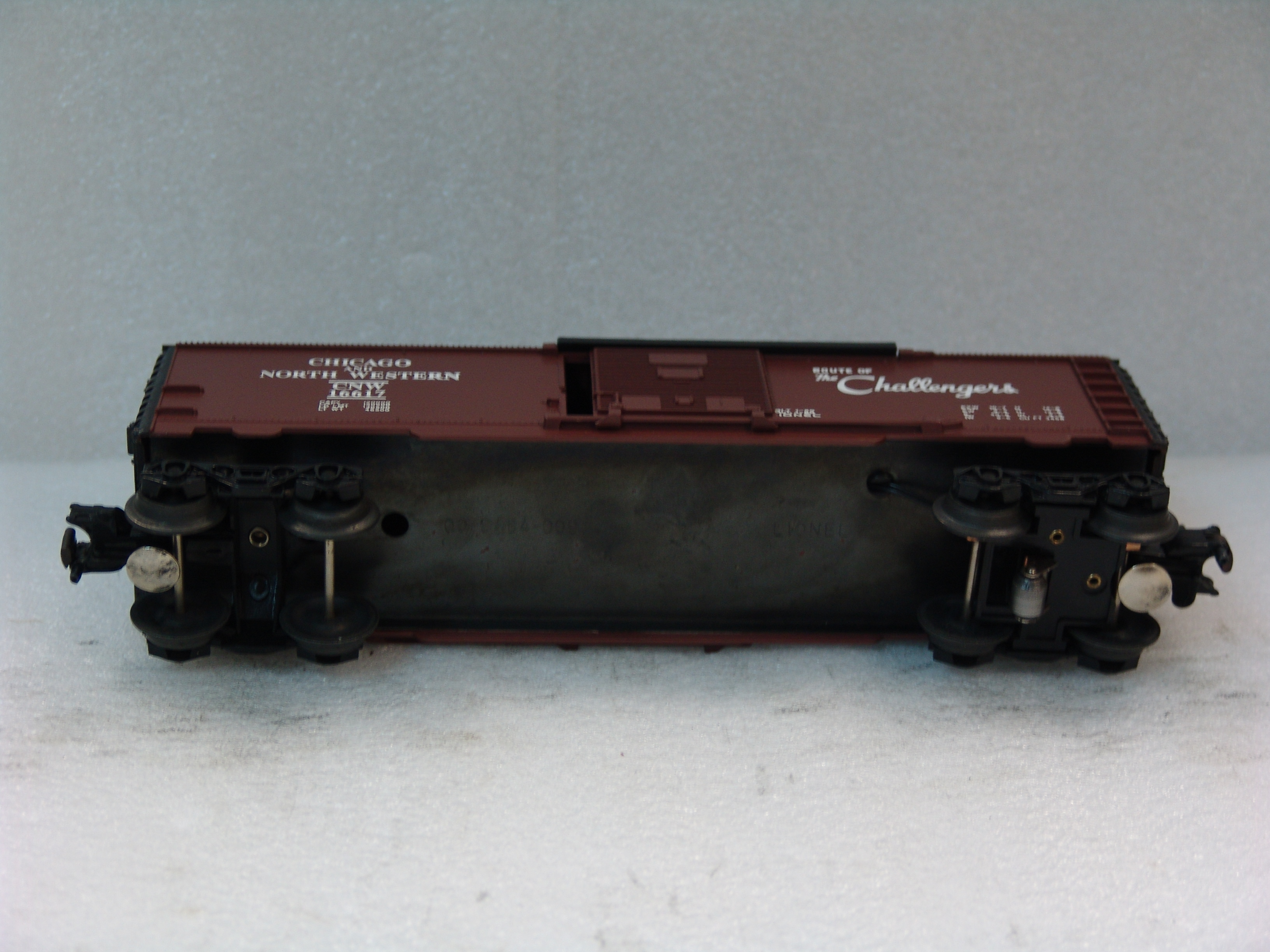 Chicago & Northwestern boxcar with blinking end of train device