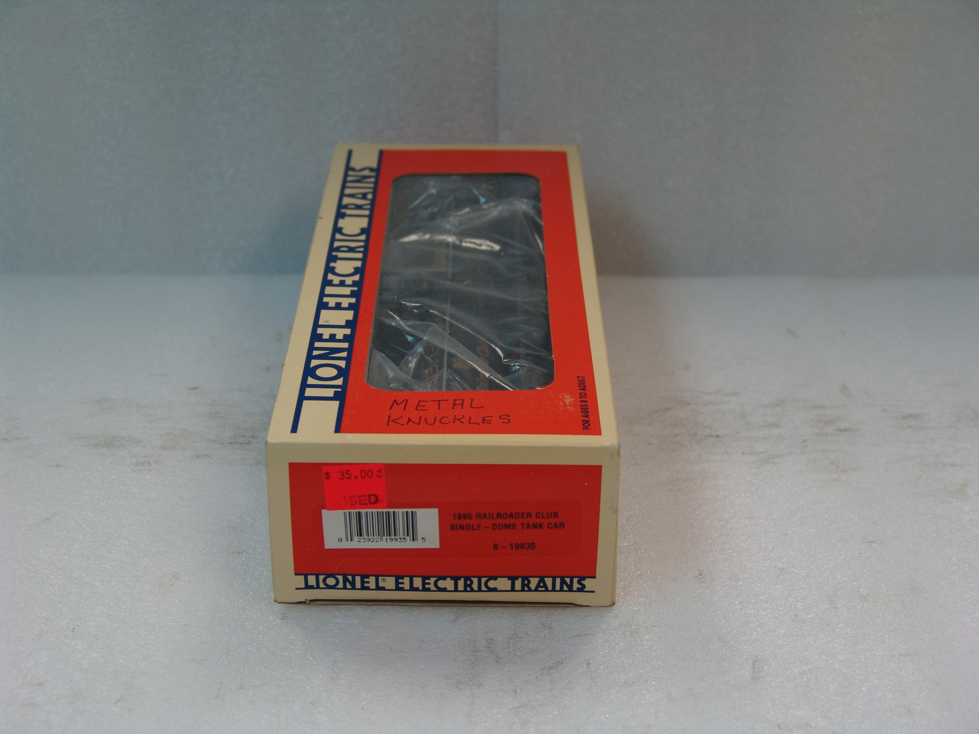 Lionel Railroader Club 1995 single dome tank car